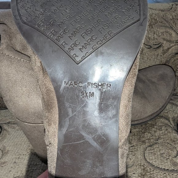 MARC FISHER YUNA Over the Knee Boots Rounded Toe Size 8.5 - Picture 4 of 5